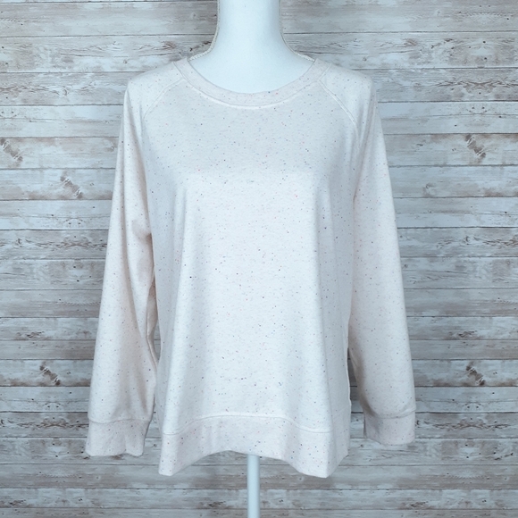Style & Co. Tops - Style & Co Sweatshirt Ivory Confetti Top H